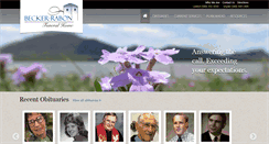 Desktop Screenshot of beckerfuneral.com